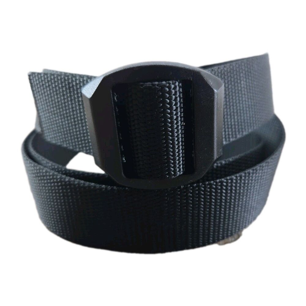 Bison Designs Webbed Nylon Belt Black Size Large Adjutsable